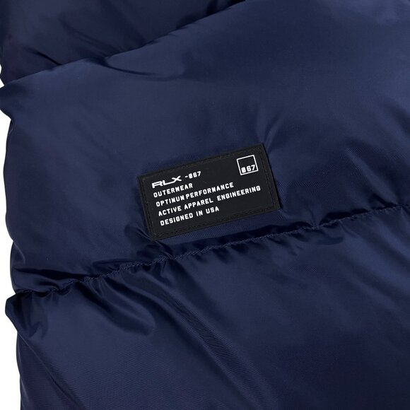 Ralph Lauren RLX Garston Hooded Down Puffer Ski Jacket Mens Size M Navy NWT - Picture 9 of 13